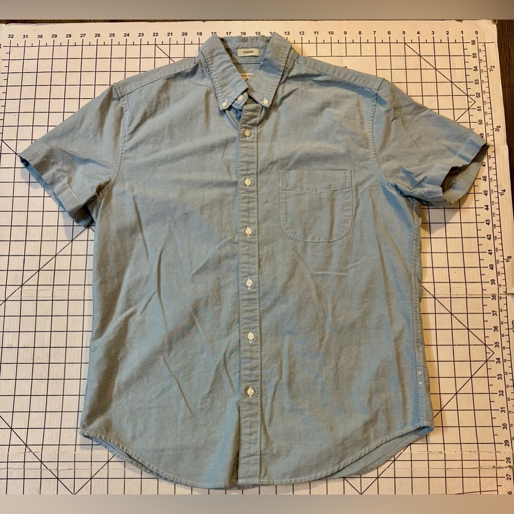 NWOT J. Crew Men’s Size Medium Blue Classic Fit Pima Cotton Button Down Shirt - Picture 1 of 6
